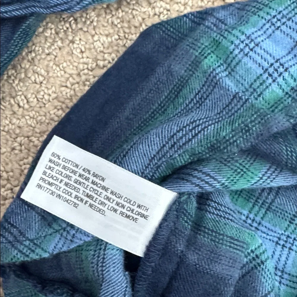 188 NWT Art Class‎ Girls Oversized Button Front Flannel - Size: XL (14)